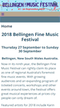 Mobile Screenshot of bellingenmusicfestival.com.au